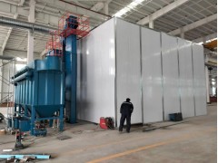 工业打砂房自动回砂喷砂设备制造安装图2