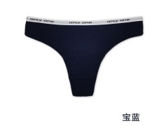 云梦妮外贸女式丁字裤 螺纹字母内裤亚马逊wish跨境货源厂家批发图2