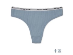 云梦妮外贸女式丁字裤 螺纹字母内裤亚马逊wish跨境货源厂家批发图3